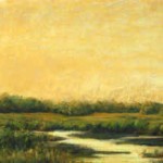 Marsh Flatlands (Print) - Image size 6" x 14" (15 x 36 cm) - Matted Size 12" x 19" (31 x 49 cm) - Price $125