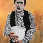 The Artist (Print) - Image size 15.25" x 10" (29 x 27 cm) - Matted Size 23" x 17" (59 x 43 cm) - Price $125