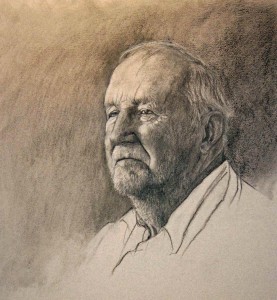 "Bernie", charcoal pencil