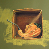 "Coming Out Of The Box", 8.75" X 11" (22 X 28 Cm), Pastel