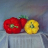 Produce XIII: Between 15” X 16” (38 X 41 Cm), Pastel