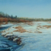 Southern Pasture, Early Winter 12” X 23” (31 X 59 Cm), Pastel