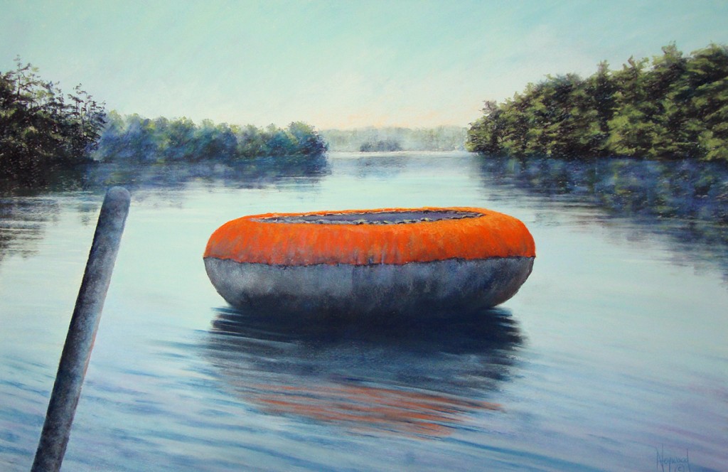 Symphony in Blue and Orange 23” x 35” (59 x 90 cm), pastel