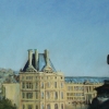 View From The Louvre 15.5” X 33.5” (40 X 86 Cm), Pastel