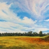 Autumn Enters 4.5”x 34.5” (37 X 88 Cm), Pastel