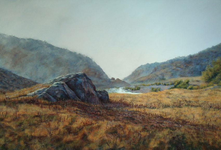 Riverbend (Print) - Image size 11" x 17" (28 x 43 cm) - Matted Size 18" x 24" (46 x 61 cm) - Price $125