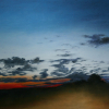 "Headlights, Twilight" 16.5" X 10.5" (42 X 27 Cm) Pastel