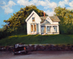 "Home, Friendship Street, pastel, 8.5" x 10", A.Heywood 2017