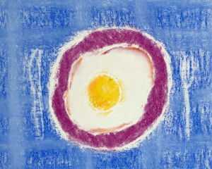 White Line Drawing: Breakfast